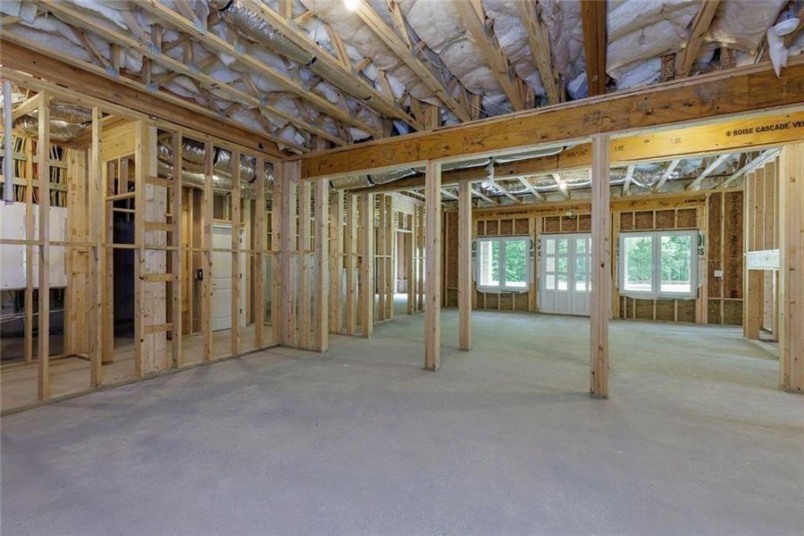 In-progress construction of a new home in , Roswell, GA (Image 74).