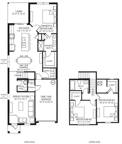 2D floor plan layout for the Neptune by Ryan Homes in Bear Creek, New Port Richey, FL (Image 2). 2D floor plan layout for the Neptune by Ryan Homes in Bear Creek, New Port Richey, FL (Image 2).