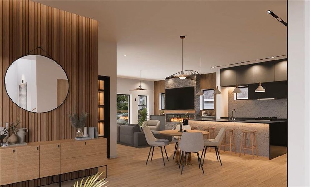 Furnished interior view inside a new home in , College Park (Image 14).
