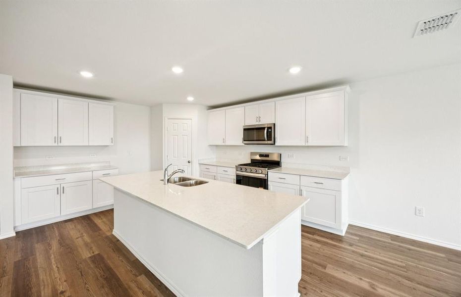 Abundant cabinet space in kitchen Abundant cabinet space in kitchen