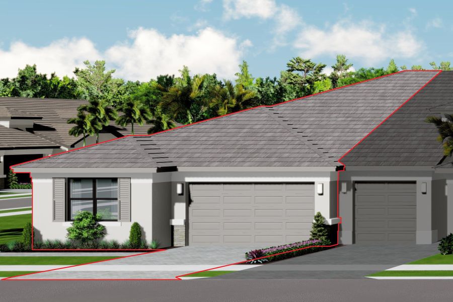 Representative exterior photo of a completed home built from the Bismarck by GL Homes in Valencia Parc at Riverland, Port St. Lucie, FL (Image 2).