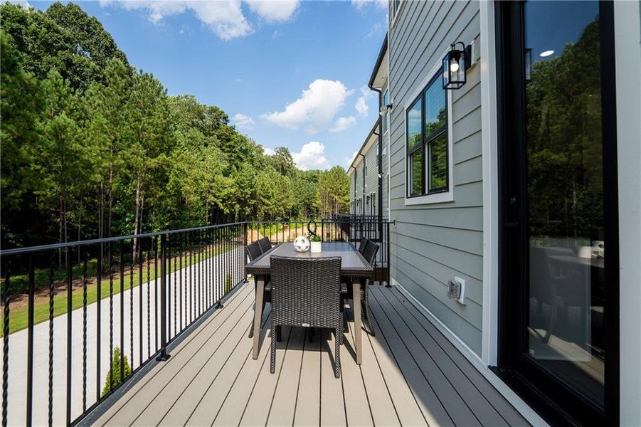 Exterior details and patio area of a home in , Stockbridge (Image 2).