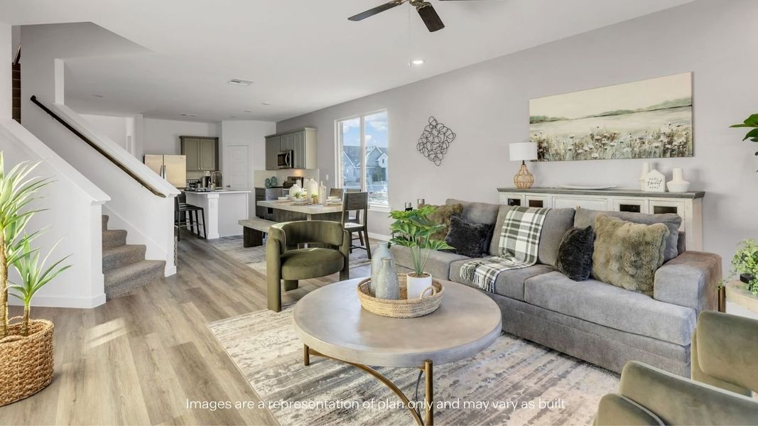 Furnished interior view inside a new home in Allen Farms, Lubbock (Image 12).