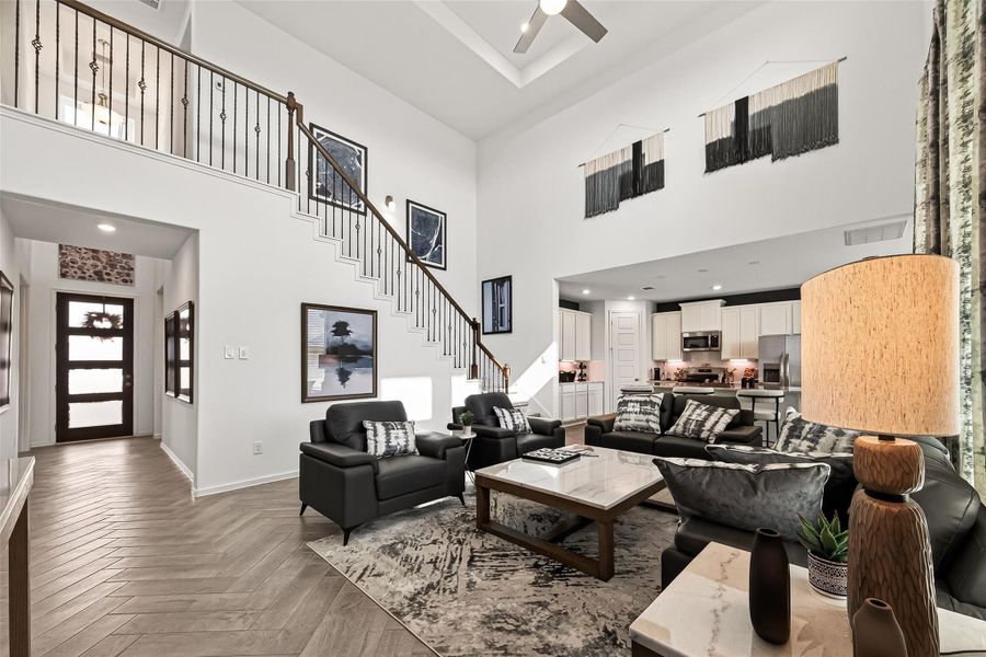 Furnished interior view inside a new home in Rates starting as low as, Iowa Colony (Image 12).