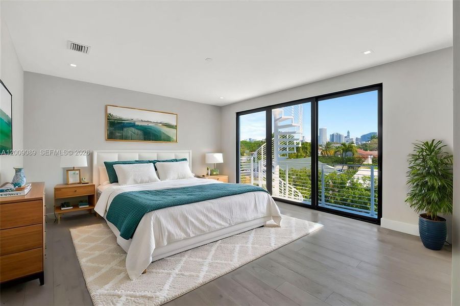 Furnished interior view inside a new home in , Miami (Image 15).