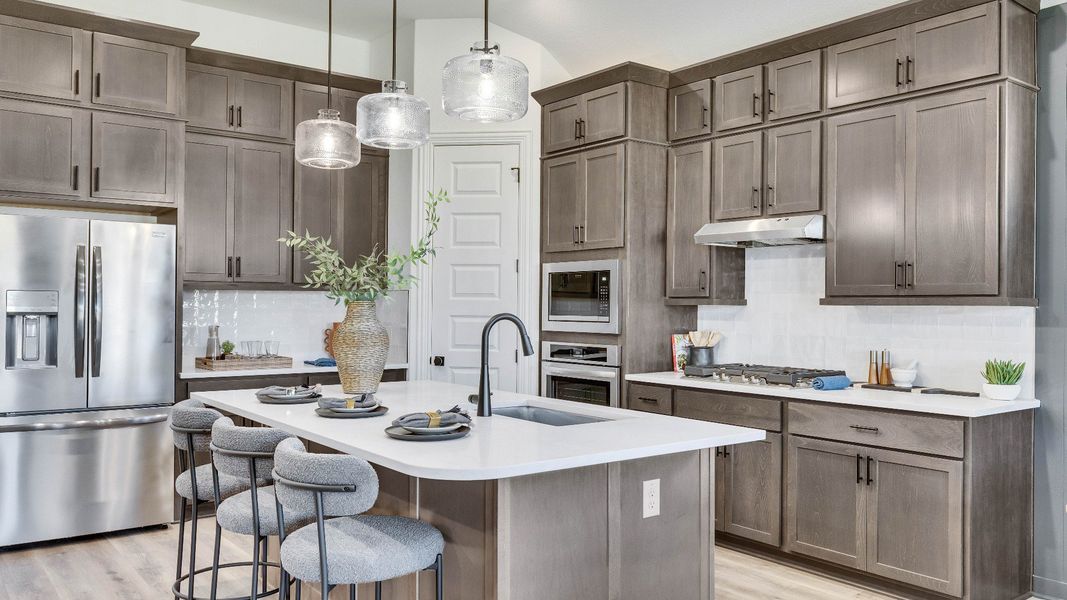 Representative furnished interior of a home built from the Palm by DRB Homes in Oaks at San Gabriel, Georgetown (Image 11).