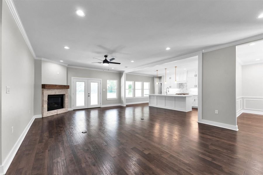 Spacious, unfurnished interior of a new home in , New Waverly (Image 33).