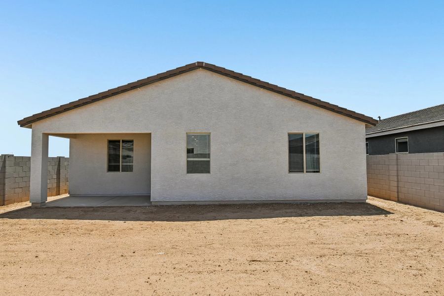 Back exterior elevation