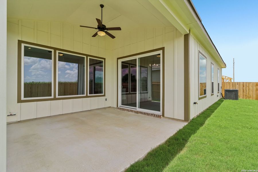 Exterior details and patio area of a home in Weltner Farms 60’s, New Braunfels (Image 22). Exterior details and patio area of a home in Weltner Farms 60’s, New Braunfels (Image 22).