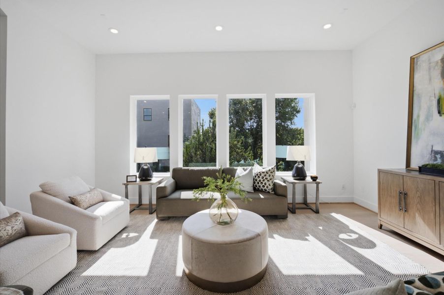 Furnished interior view inside a new home in , Houston (Image 14).