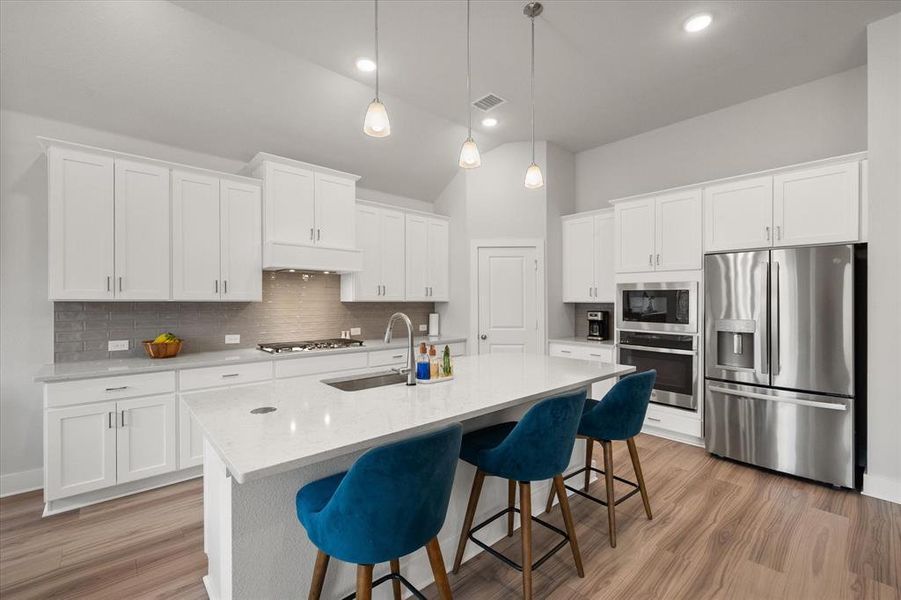 Furnished interior view inside a new home in Inspiration Collection at Bridgewater, Midlothian (Image 11).