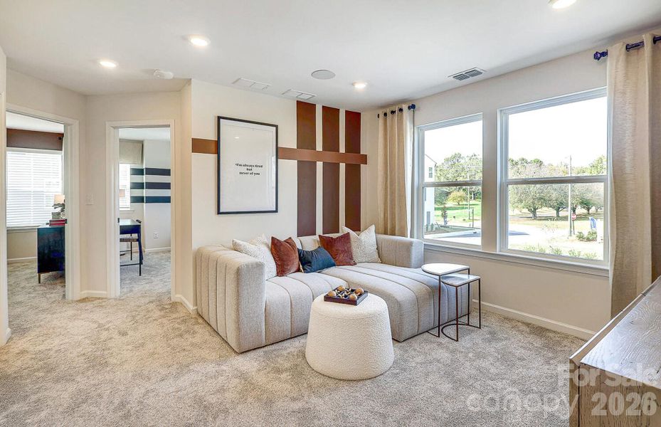 Furnished interior view inside a new home in Galloway Towns, Charlotte (Image 36).