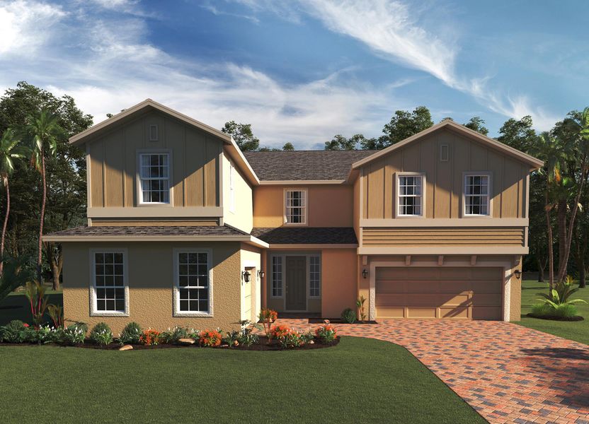 Representative exterior photo of a completed home built from the Palmer Executive by Risewell Homes in Bargrove Estates, Mount Dora, FL (Image 28).