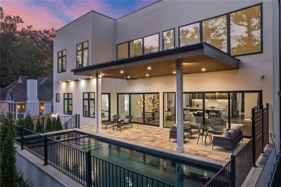 Exterior details and patio area of a home in , Atlanta (Image 3).