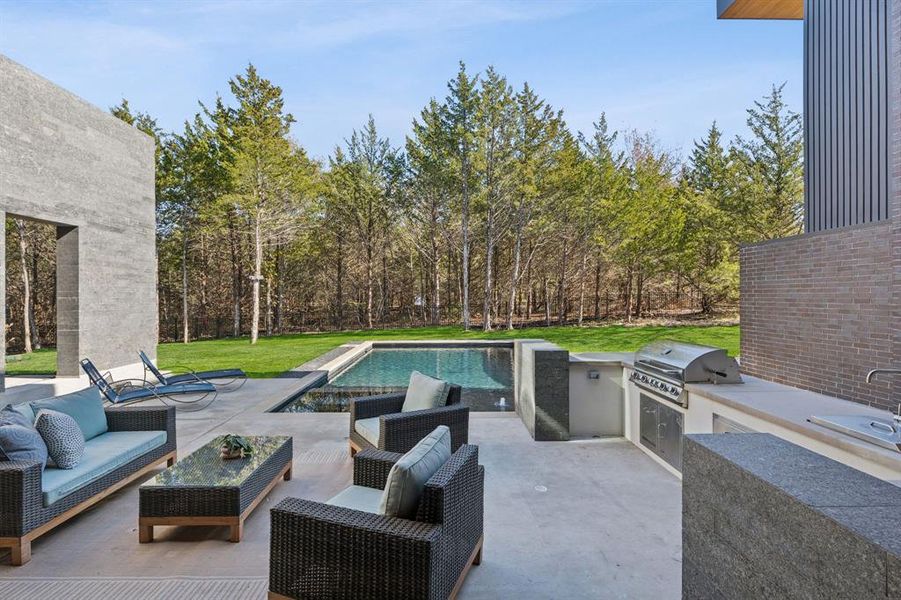 Exterior details and patio area of a home in , McKinney (Image 27).