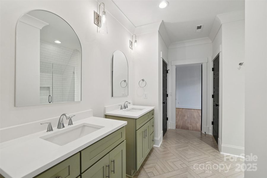 Furnished interior view inside a new home in , Charlotte (Image 18).