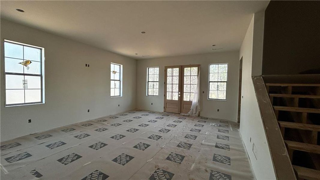 In-progress construction of a new home in Gardens at Arbor Springs, Newnan, GA (Image 8).