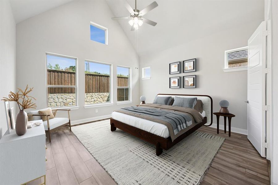 Furnished interior view inside a new home in Elements at Viridian - Garden Series, Arlington (Image 10). Furnished interior view inside a new home in Elements at Viridian - Garden Series, Arlington (Image 10).