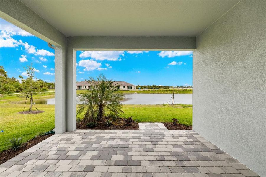Exterior details and patio area of a home in Sunstone at Wellen Park, Venice (Image 19).