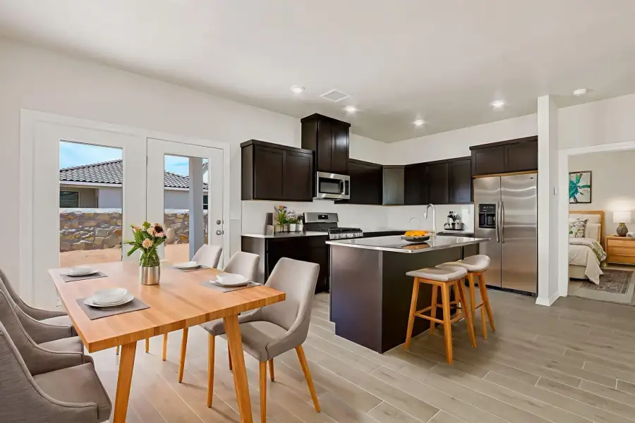 Representative furnished interior of a home built from the Desert Willow by View Homes in Paseo del Este, El Paso (Image 10). Representative furnished interior of a home built from the Desert Willow by View Homes in Paseo del Este, El Paso (Image 10).