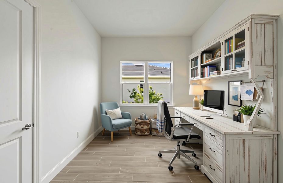 Furnished interior view inside a new home in BeachWalk by Manasota Key, Englewood (Image 30).