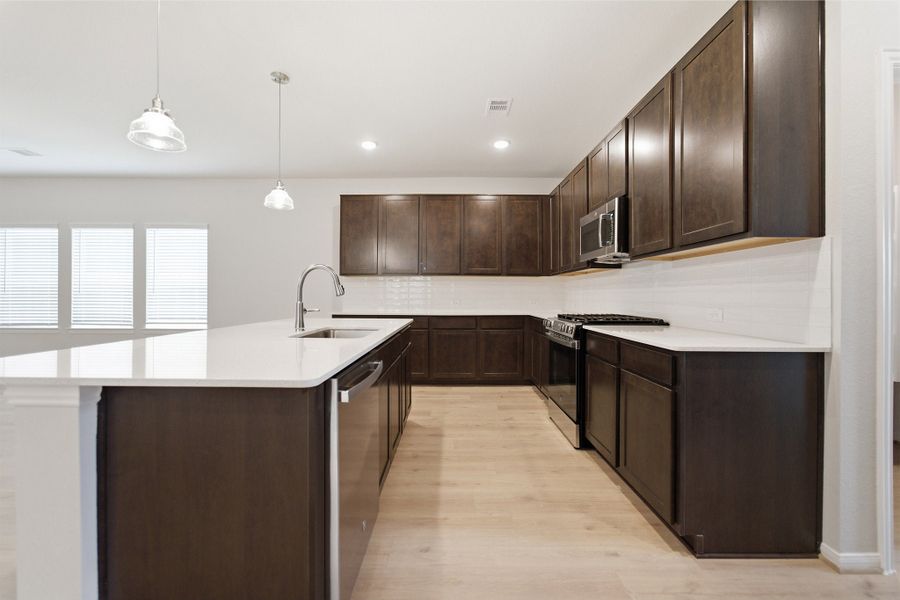 Furnished interior view inside a new home in Trails at Woodhaven Lakes, La Marque (Image 8).