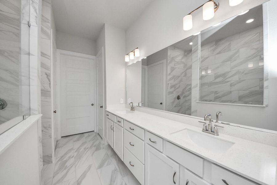 Furnished interior view inside a new home in Elyson, Katy (Image 17).