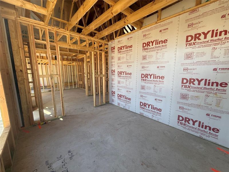 In-progress construction of a new home in Provence, Austin, TX (Image 12).