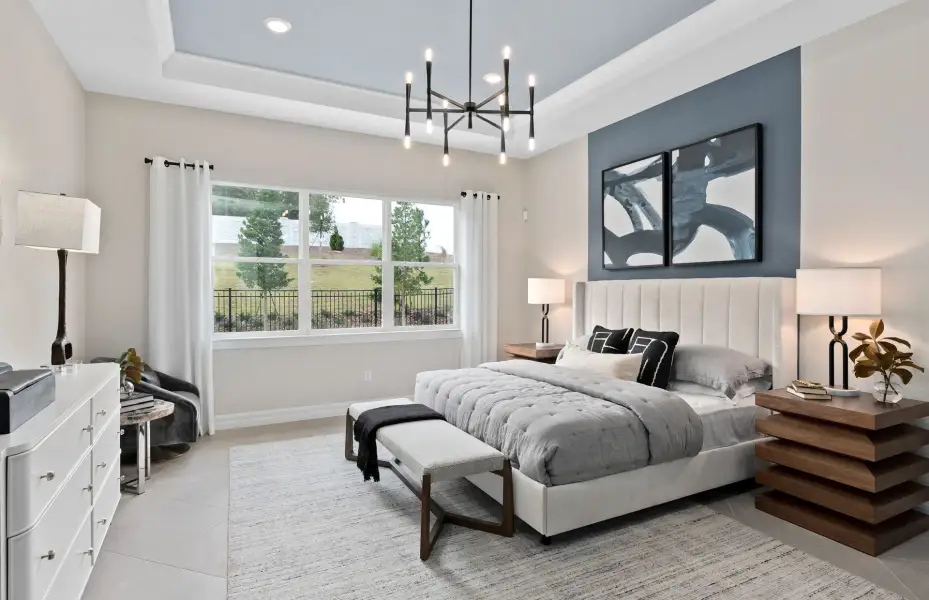 Furnished interior view inside a new home in Del Webb Oasis, Winter Garden (Image 4). Furnished interior view inside a new home in Del Webb Oasis, Winter Garden (Image 4).