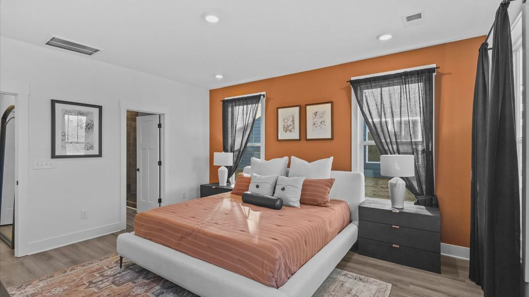 Representative furnished interior of a home built from the Wakefield by DRB Homes in Wells Crossing, Seneca (Image 16).