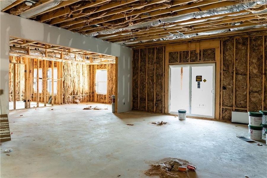 In-progress construction of a new home in , Atlanta, GA (Image 81).