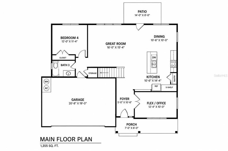 2D floor plan layout of this home in , Sanford, FL (Image 3). 2D floor plan layout of this home in , Sanford, FL (Image 3).