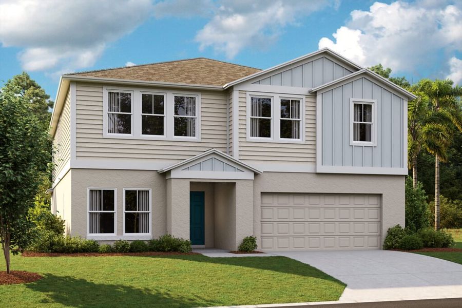 Representative exterior photo of a completed home built from the Mariana by Casa Fresca Homes in Lawson Dunes, Haines City, FL (Image 12).