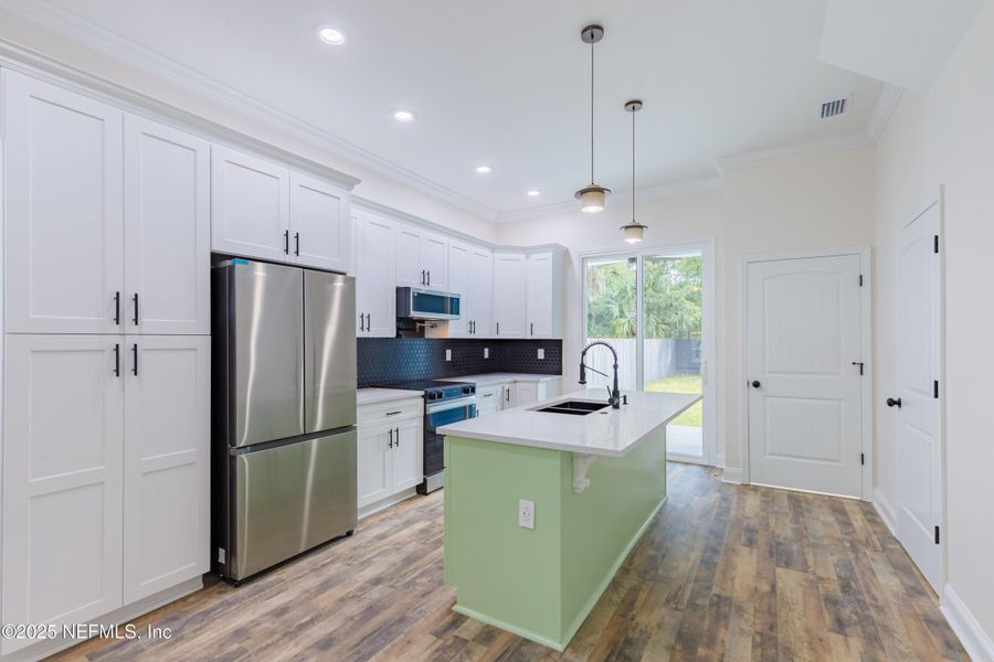 Furnished interior view inside a new home in , Jacksonville (Image 5). Furnished interior view inside a new home in , Jacksonville (Image 5).