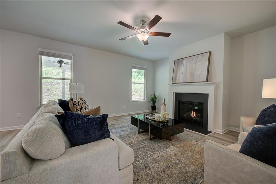 Furnished interior view inside a new home in Hamilton Lakes, Lawrenceville (Image 9).