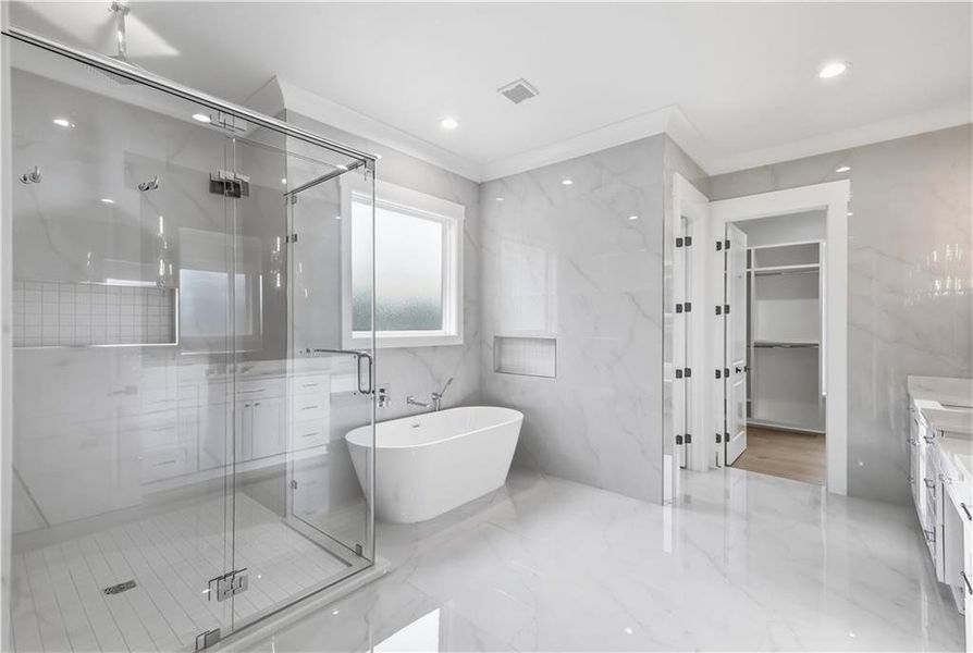 Furnished interior view inside a new home in , Monroe (Image 39).