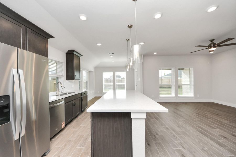 Furnished interior view inside a new home in Laurel Landing: Landmark Collection, Alvin (Image 11).
