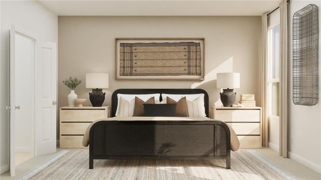 Furnished interior view inside a new home in Wellness Ridge, Clermont (Image 23). Furnished interior view inside a new home in Wellness Ridge, Clermont (Image 23).