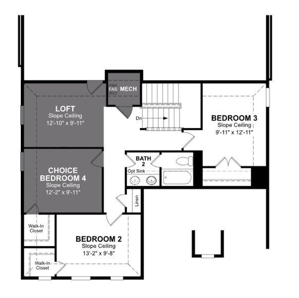 2D floor plan layout of this home in The Villages of Hurricane Creek, Anna, TX (Image 4). 2D floor plan layout of this home in The Villages of Hurricane Creek, Anna, TX (Image 4).