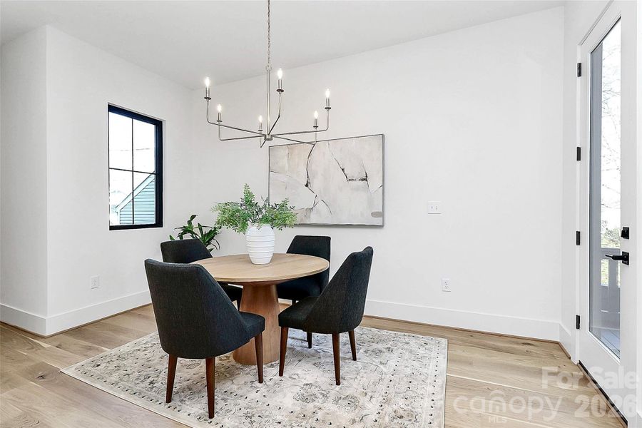 Furnished interior view inside a new home in , Charlotte (Image 11).