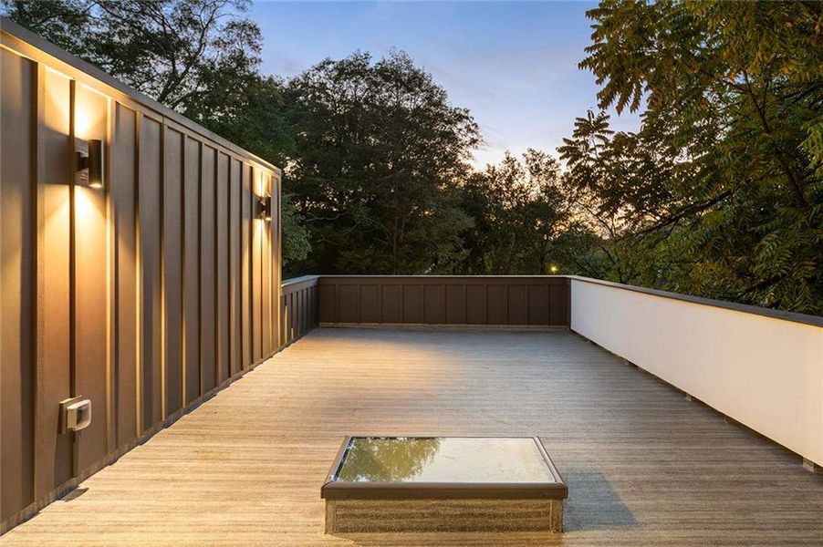 Exterior details and patio area of a home in , Atlanta (Image 47).