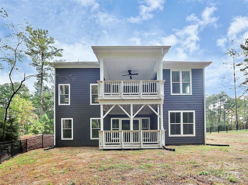 Front exterior of a new home in Harbor Oaks, Denver, NC, highlighting curb appeal (Image 23).