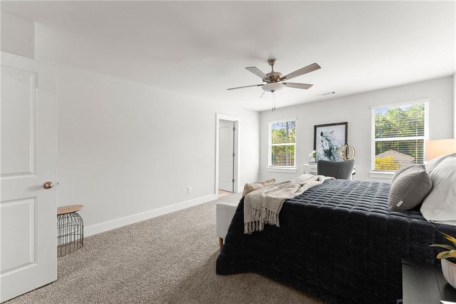 Furnished interior view inside a new home in , Dawsonville (Image 12).