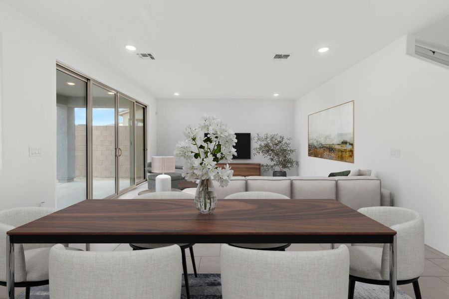 Furnished interior view inside a new home in Oasis At Rocking K, Vail (Image 6).