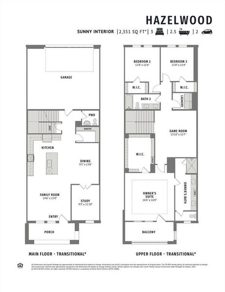 With a thoughtfully designed floor plan featuring ample living areas, spacious bedrooms and an owner's suite balcony, our new Sunny Interior floor plan is a winner!