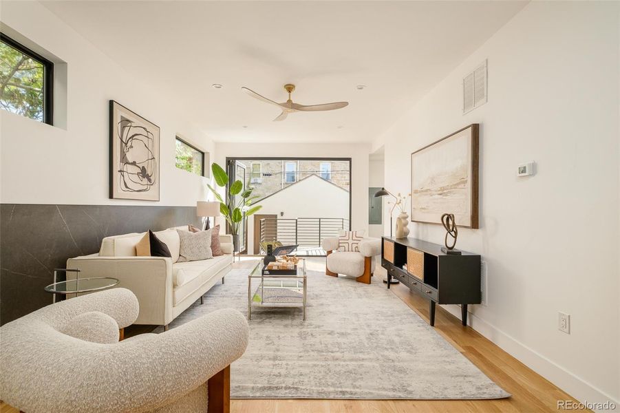 Furnished interior view inside a new home in , Denver (Image 28). Furnished interior view inside a new home in , Denver (Image 28).