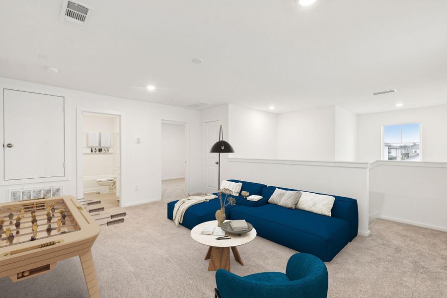 Furnished interior view inside a new home in Decker Farms, Magnolia (Image 11). Furnished interior view inside a new home in Decker Farms, Magnolia (Image 11).