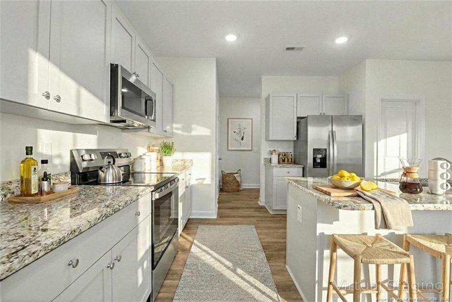 Open Kitchen virtually staged