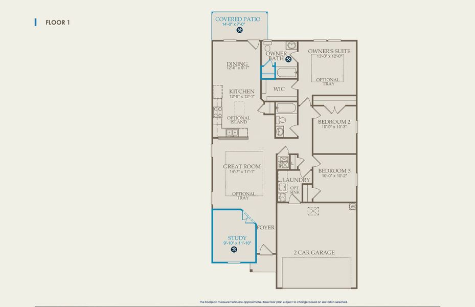 Independence Floor Plan, Quick Move-In Home, Floor 1