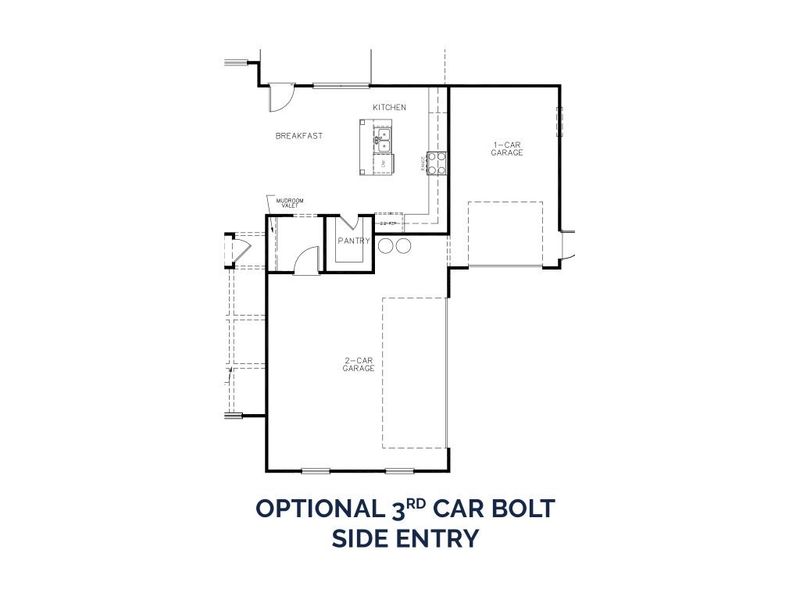 2D floor plan layout for the The Rochester by Stephen Elliott Homes in Oak Mountain View, Carrollton, GA (Image 6).